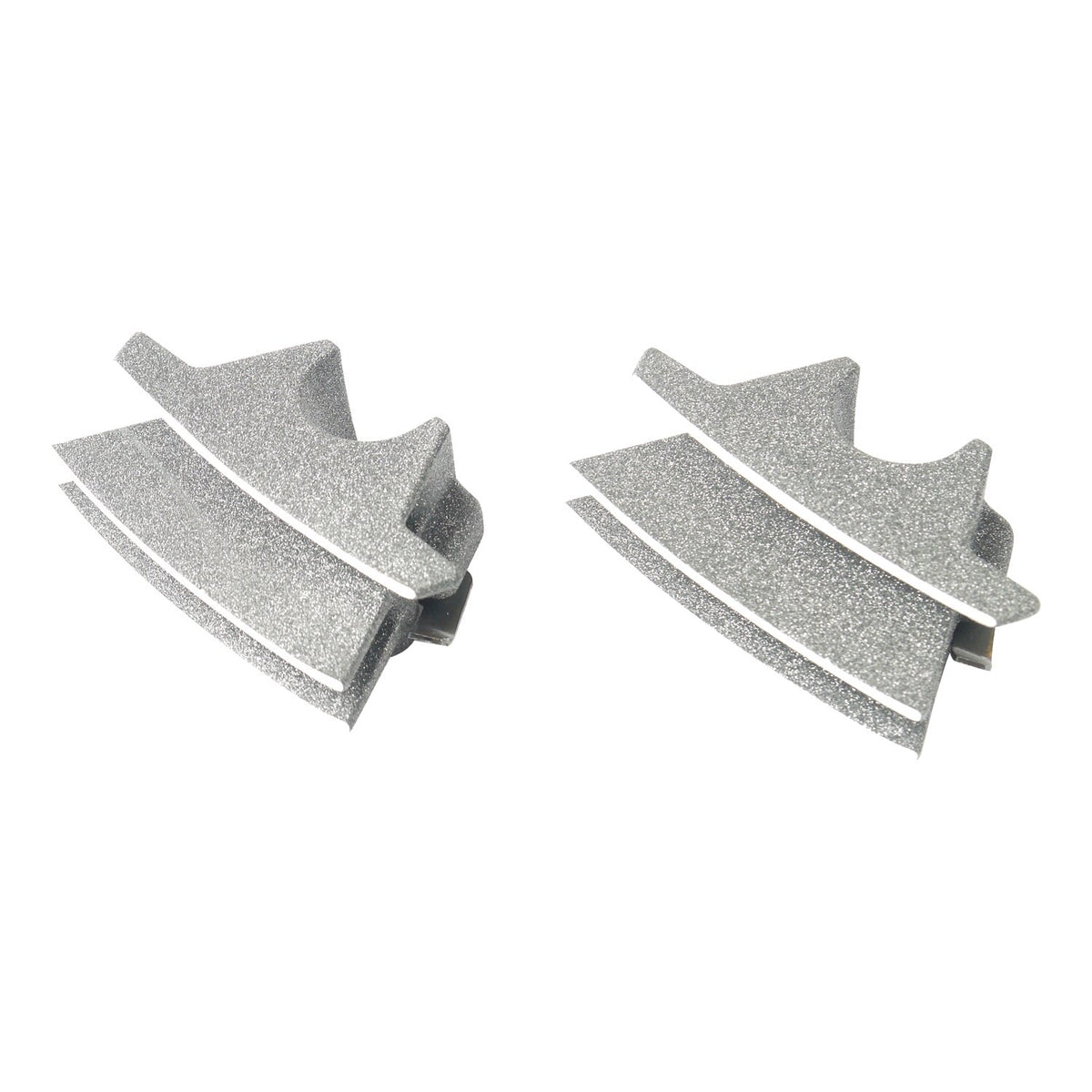 MCS Head bolt bridge cover set - Finned silver granite