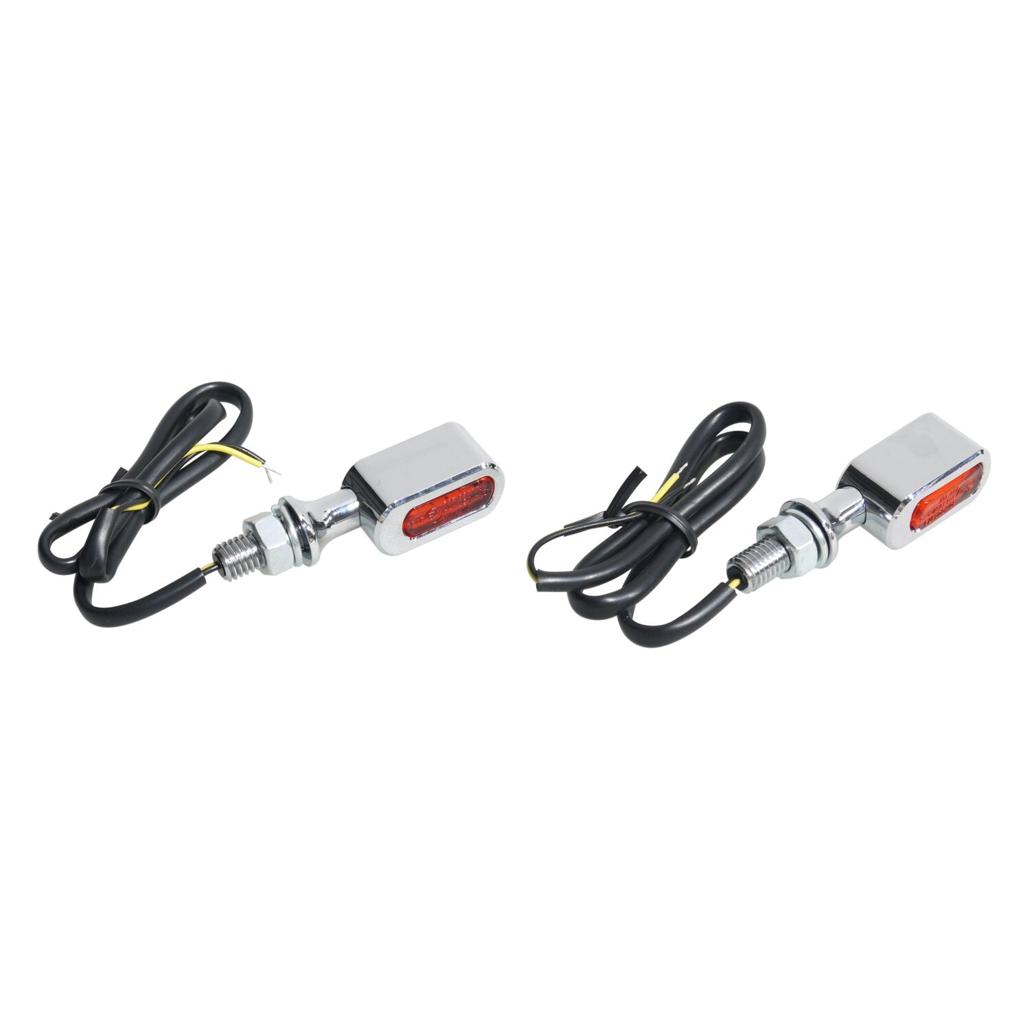 MCS Fastline LED turn signal set - Chrome amber lens