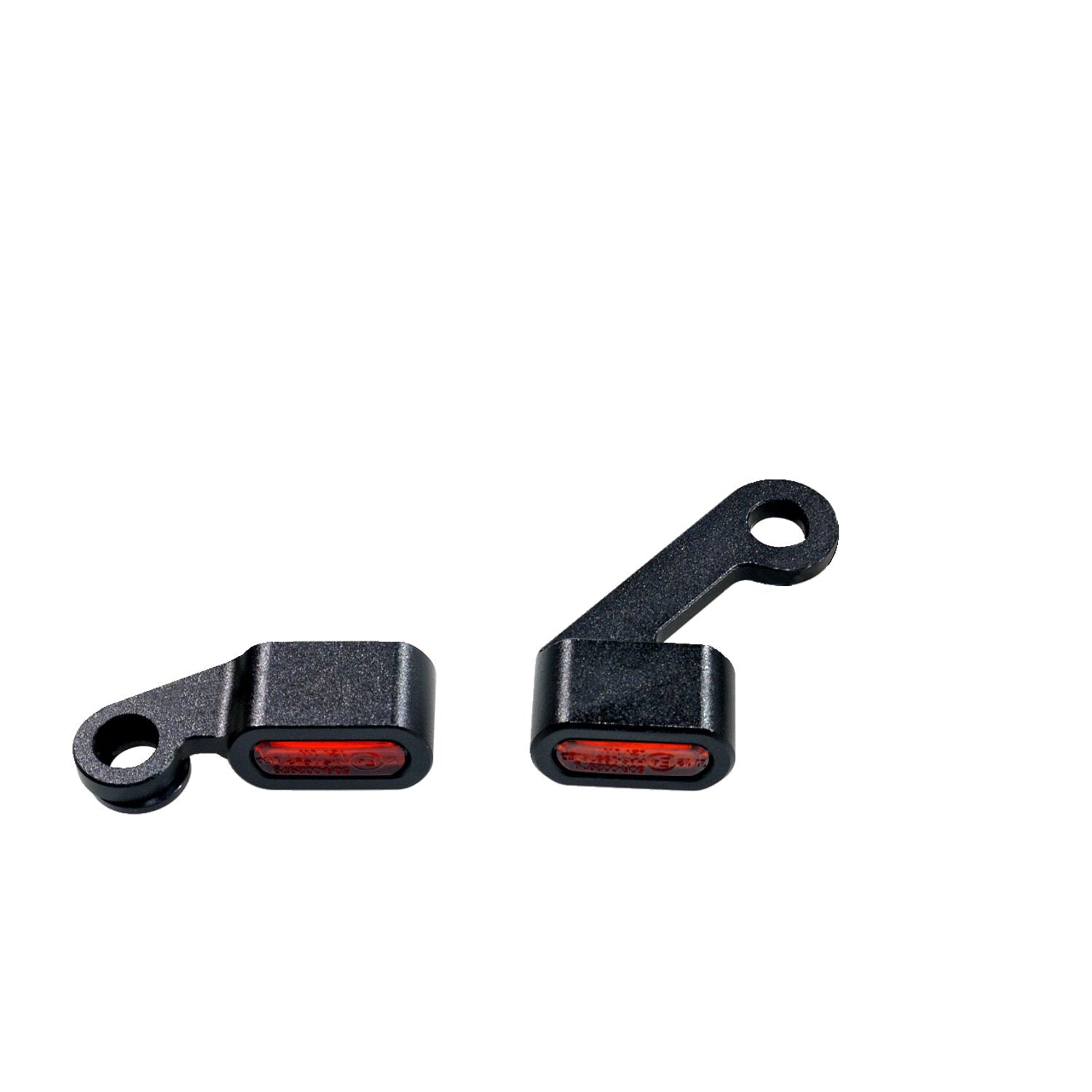 MCS Fastline below bar LED turn signal set - Black amber lens