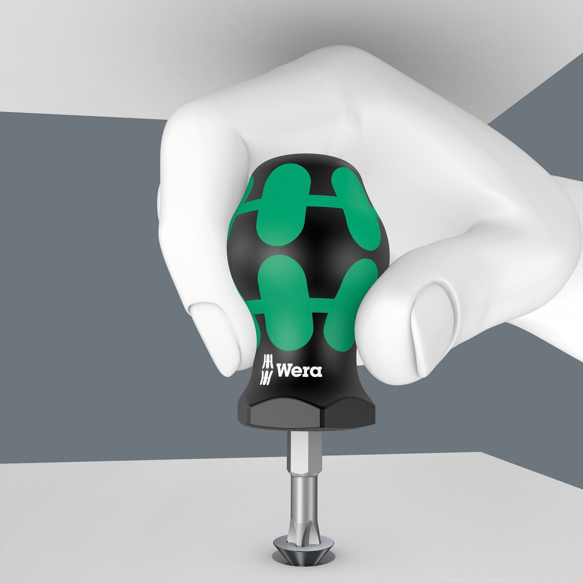 Wera Stubby screwdriver series 355 PZ3 for Pozidriv screws