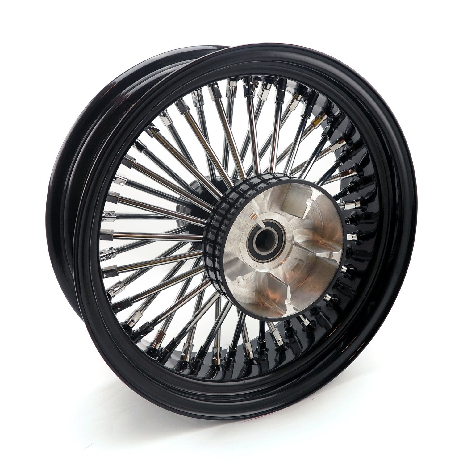 MCS radial 48 fat spoke rear wheel 5.50 x 16 black