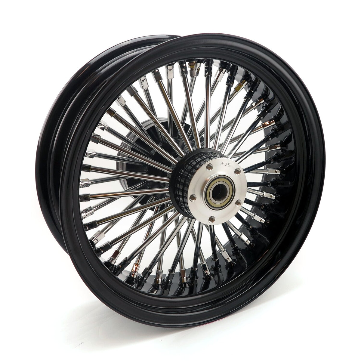 MCS radial 48 fat spoke rear wheel 5.50 x 16 black