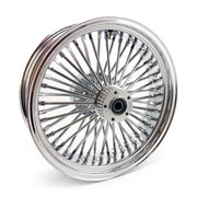 MCS radial 48 fat spoke rear wheel 5.50 x 18 chrome