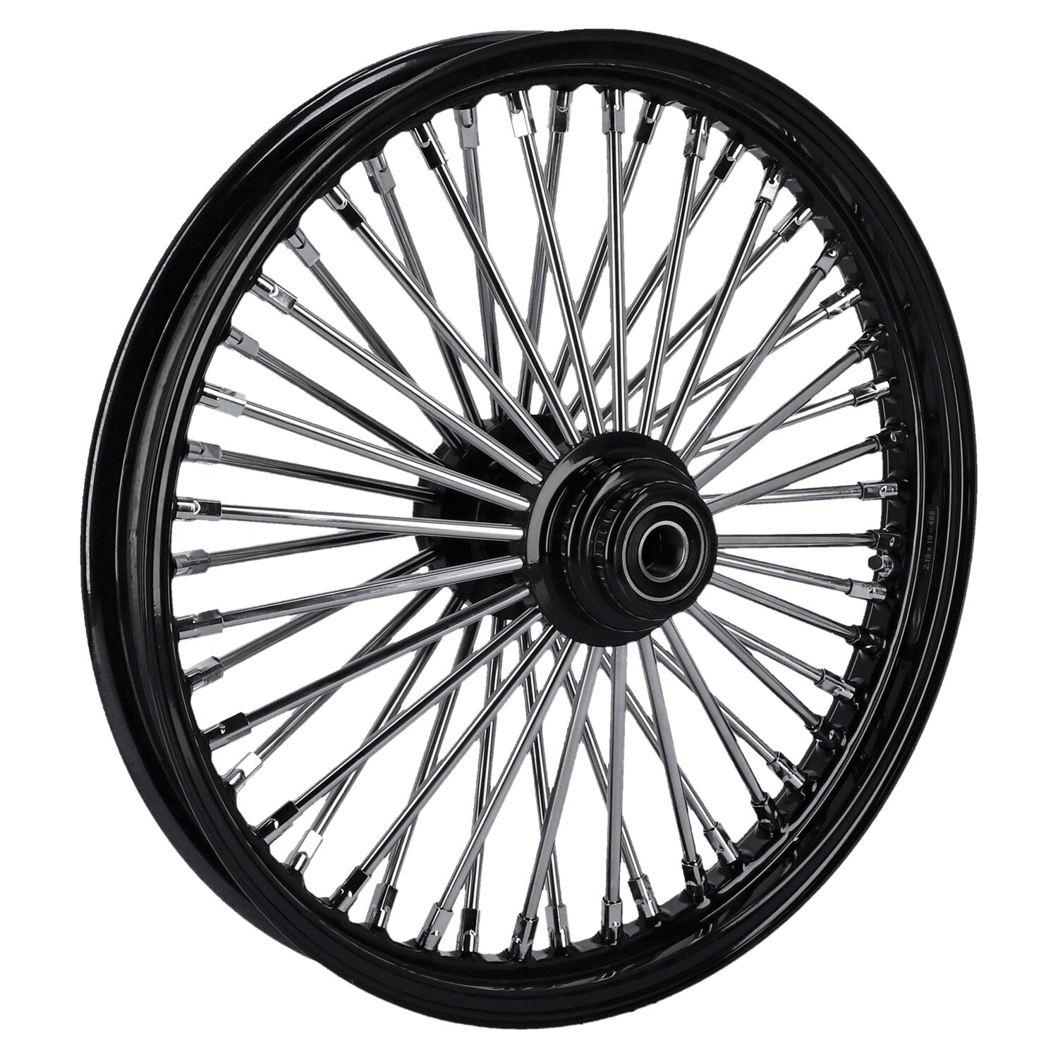 MCS radial 48 fat spoke front wheel 2.15 x 19 SF black