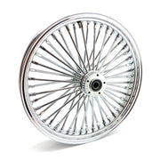 MCS radial 48 fat spoke front wheel 3.50 x 21 DF chrome