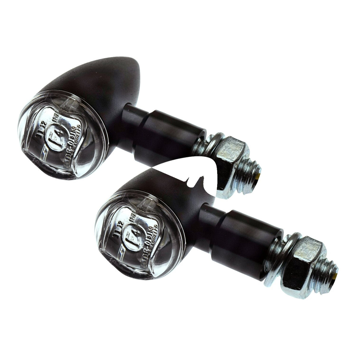 MCS PB2 LED turn signals black clear lens