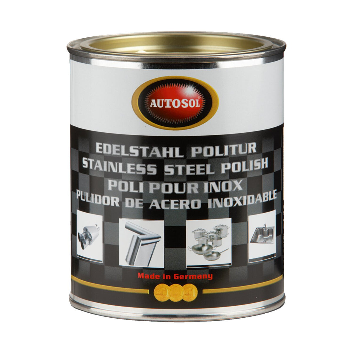 Autosol Stainless Steel Polish - Tin 750cc