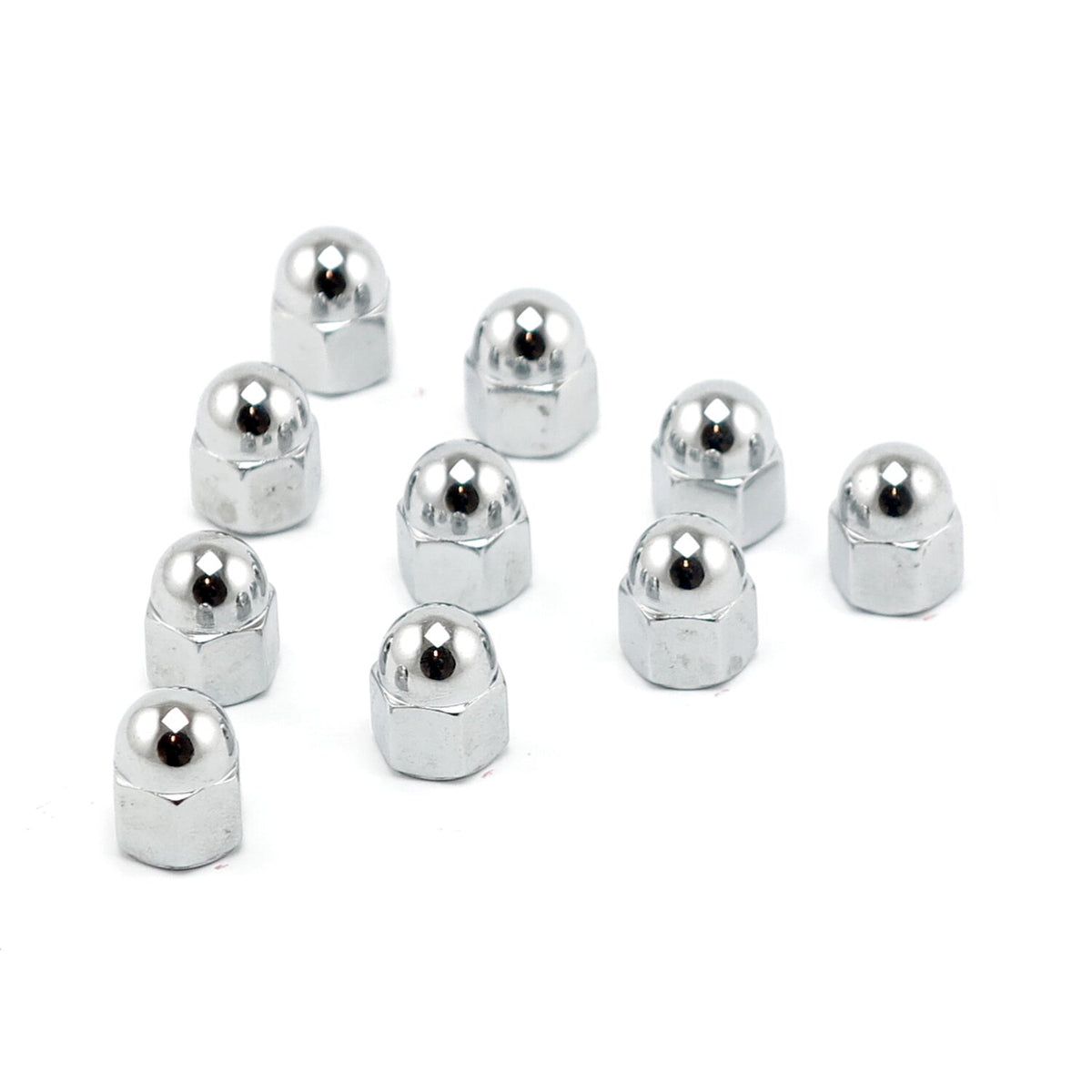 Colony 5/16-24 acorn nuts chrome - Low Crown