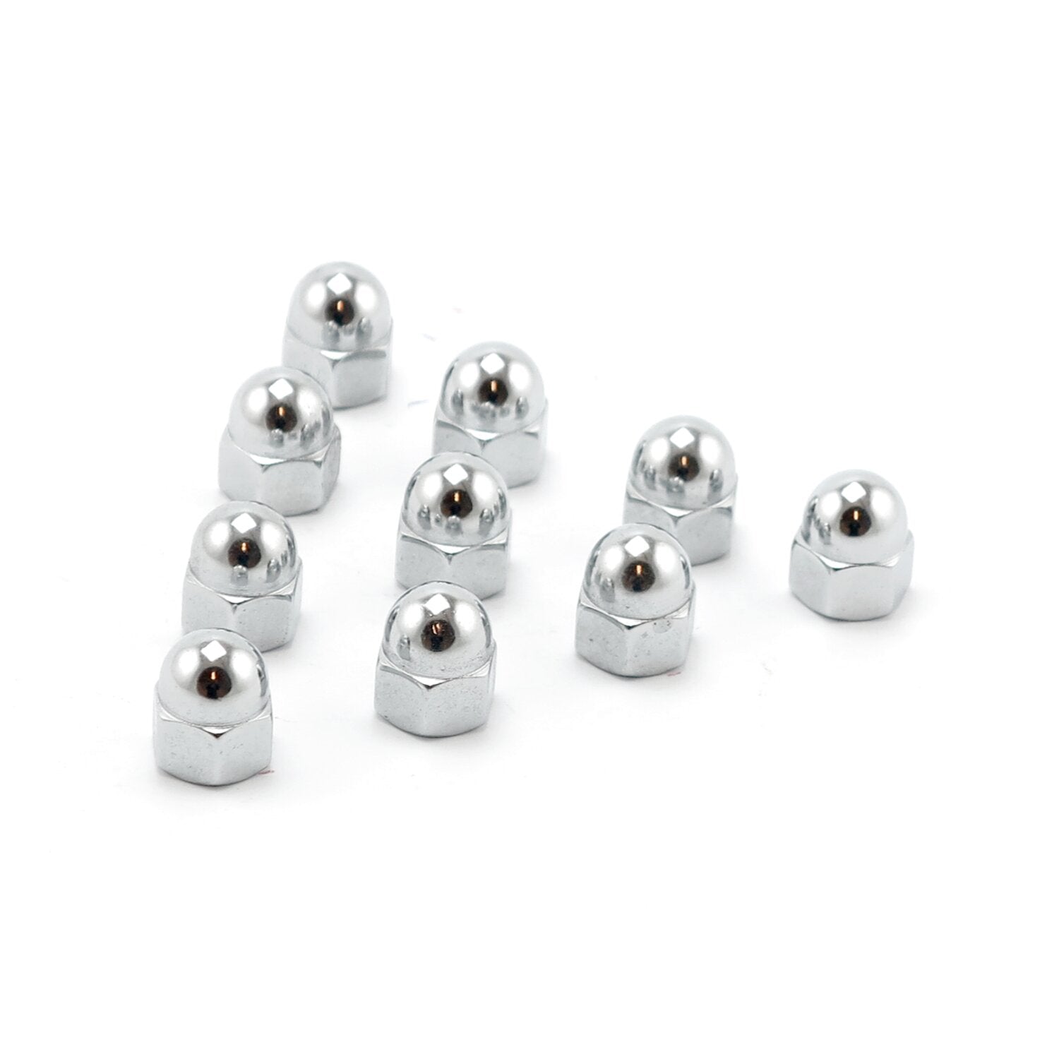 Colony M10 x 1.25 acorn nuts chrome - Low Crown