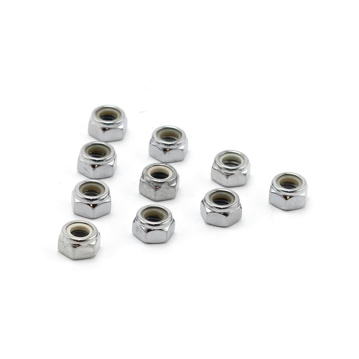 Colony M6 x 1.00 Nylon insert lock nuts - Chrome
