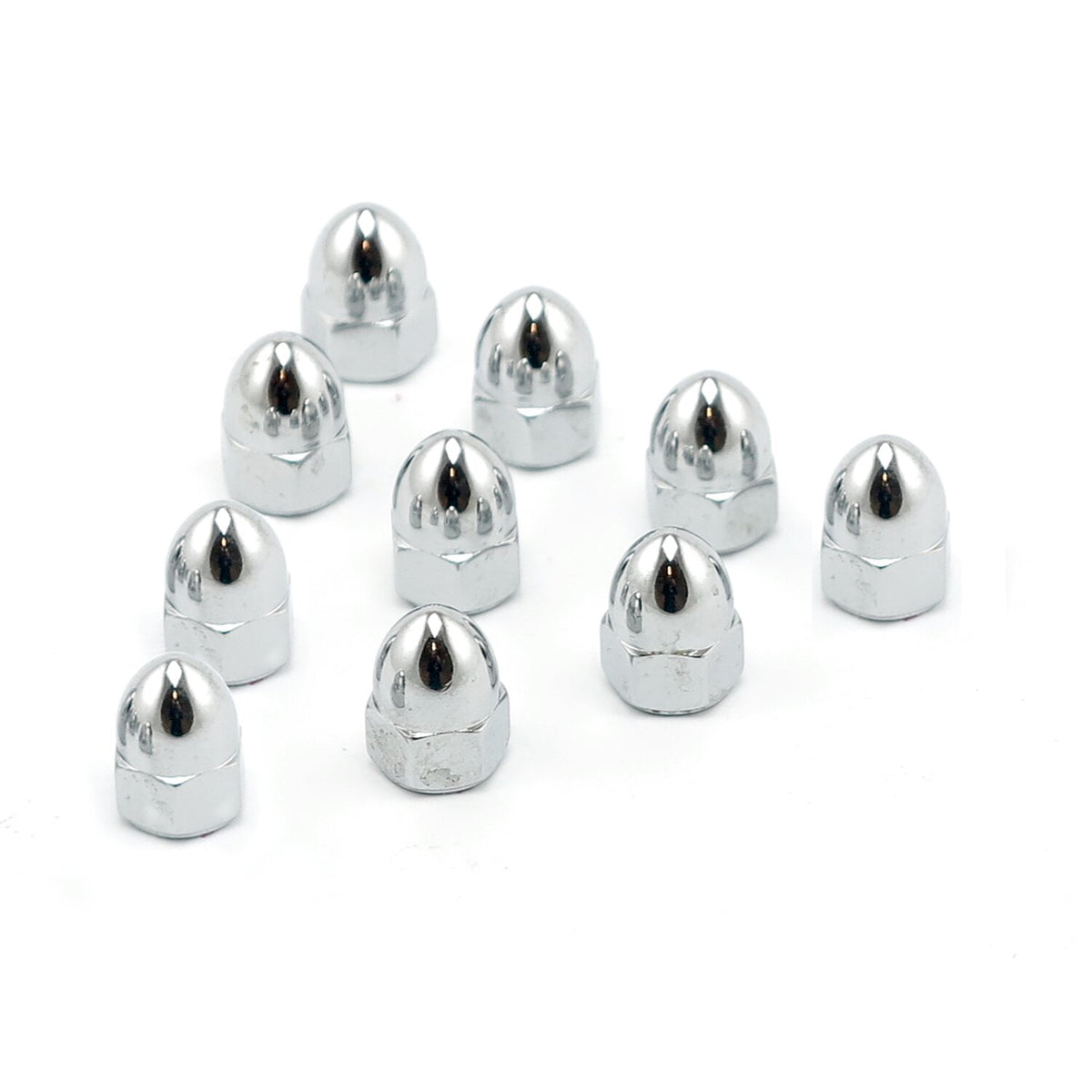 Colony 5/16-18 acorn nuts chrome - High Crown
