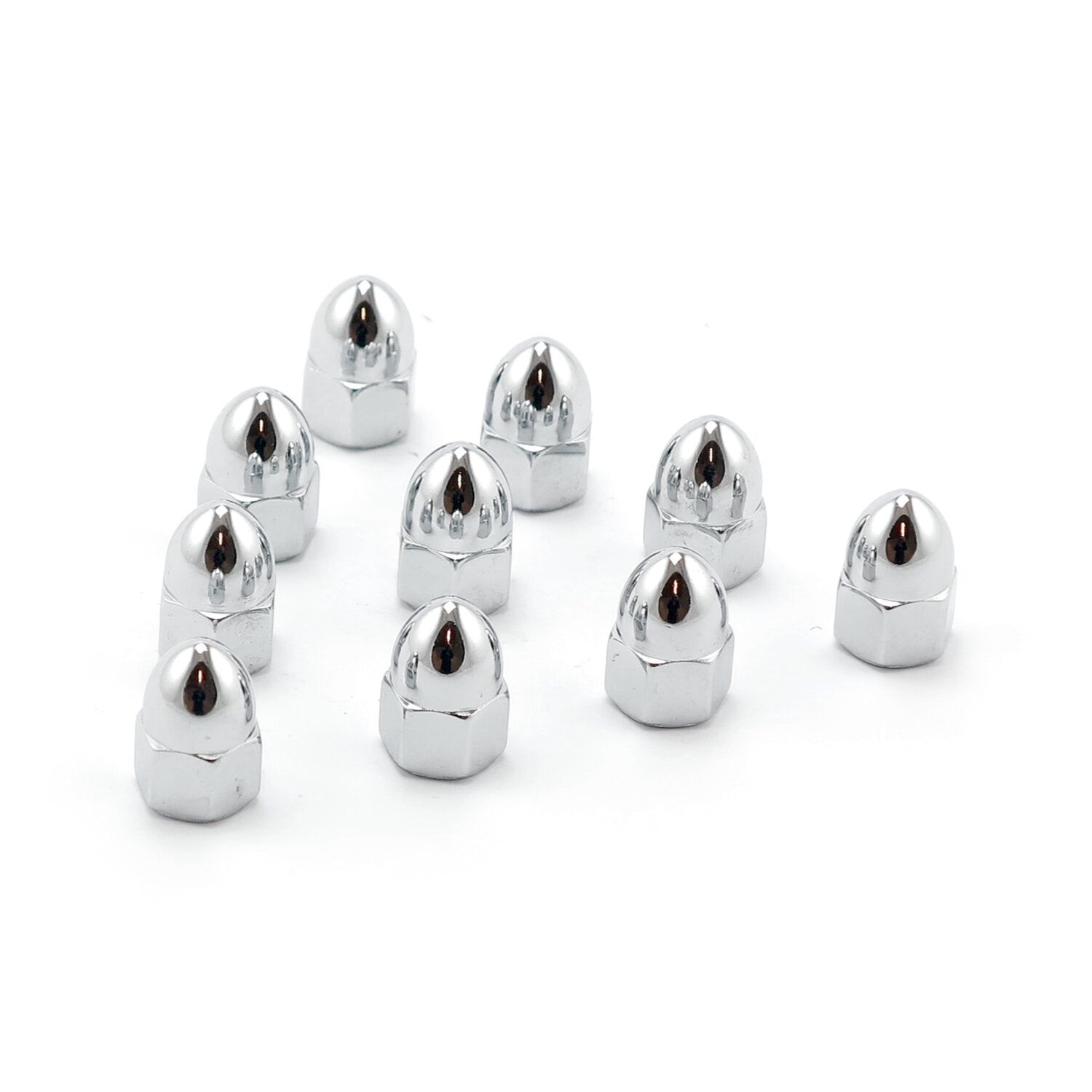 Colony M10 x 1.25 acorn nuts chrome - High Crown