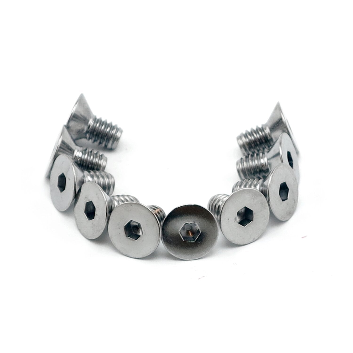 Colony 5/16-18 x 3/4 flat head allen bolts chrome