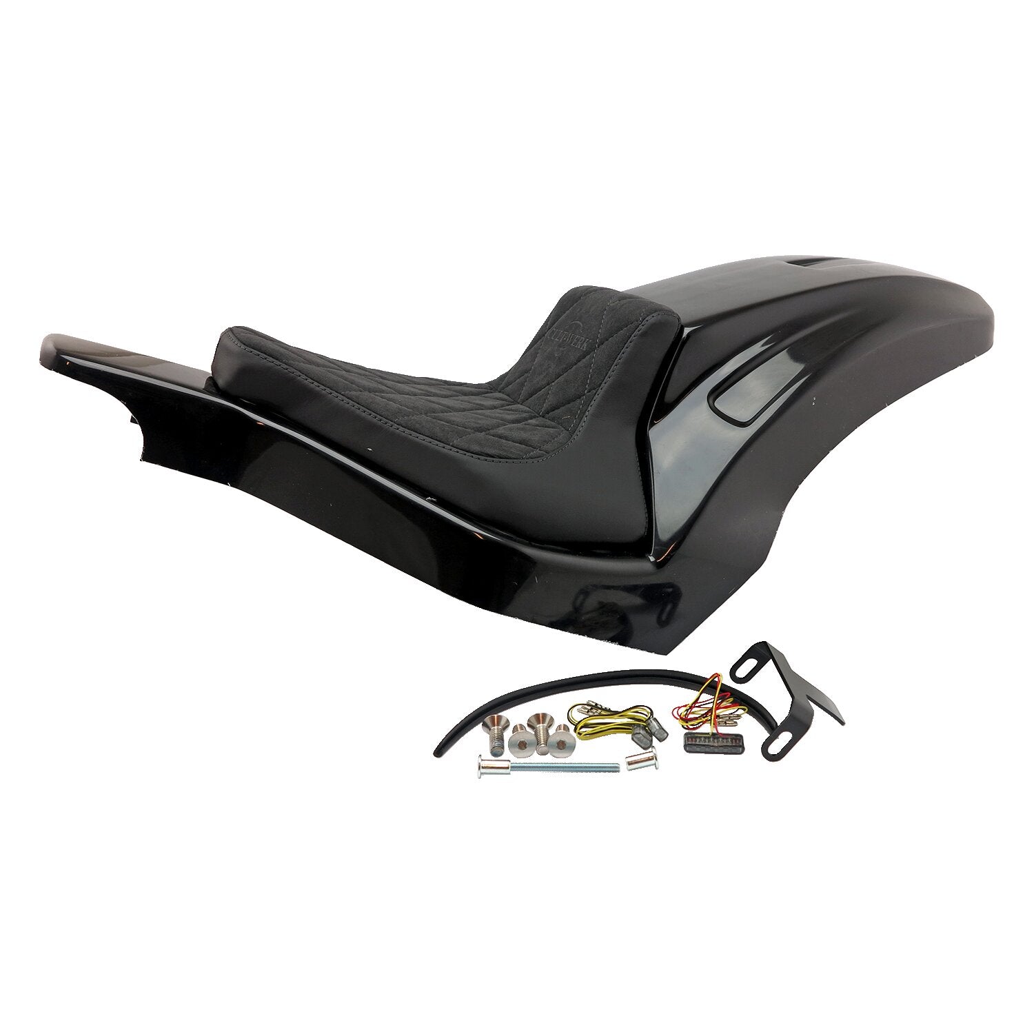 Cult-Werk Softail wide fender kit 'Racing' - Solo seat