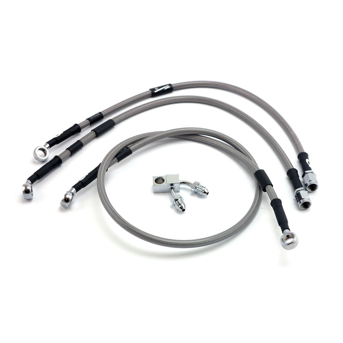 MCS by Goodridge brake line front stainless clear coated