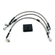 MCS by Goodridge brake line front stainless clear coated