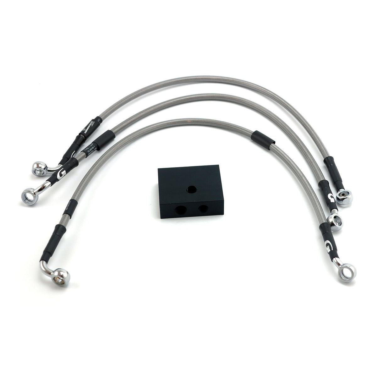 MCS by Goodridge brake line front stainless clear coated