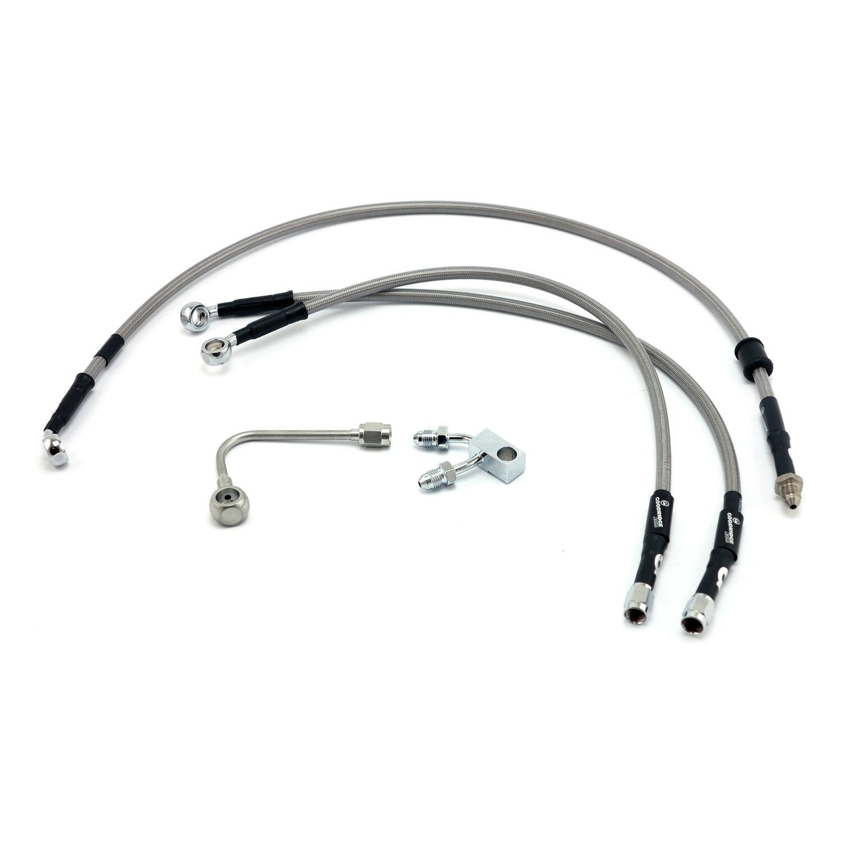 MCS by Goodridge brake line front stainless clear coated