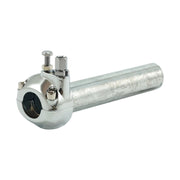 MCS Universal metal throttle grip 7/8" handlebars chrome
