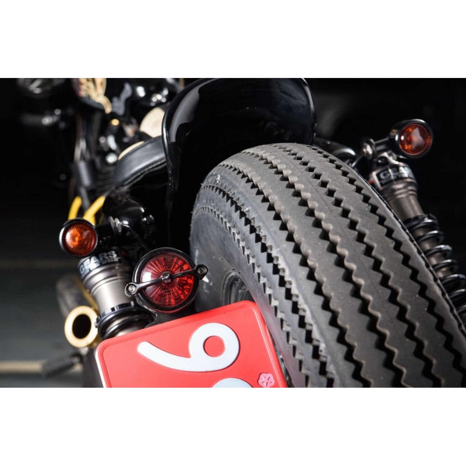Motone Bel Air LED taillight - Black no bracket - ECE