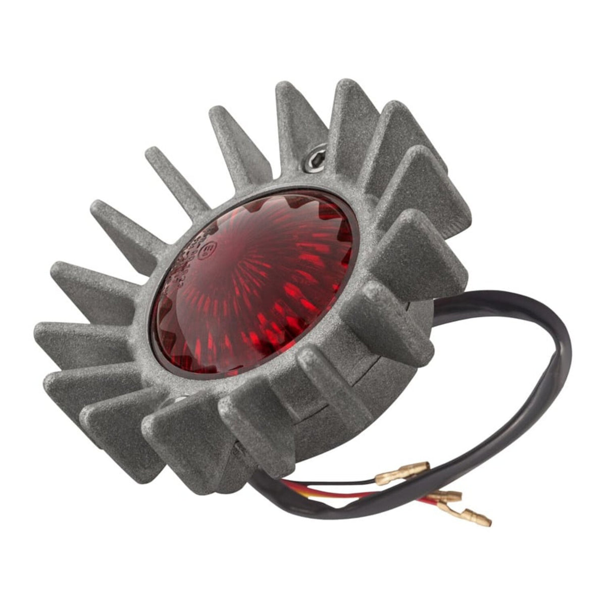 Motone Big Fin LED taillight - Shot blast no bracket - ECE