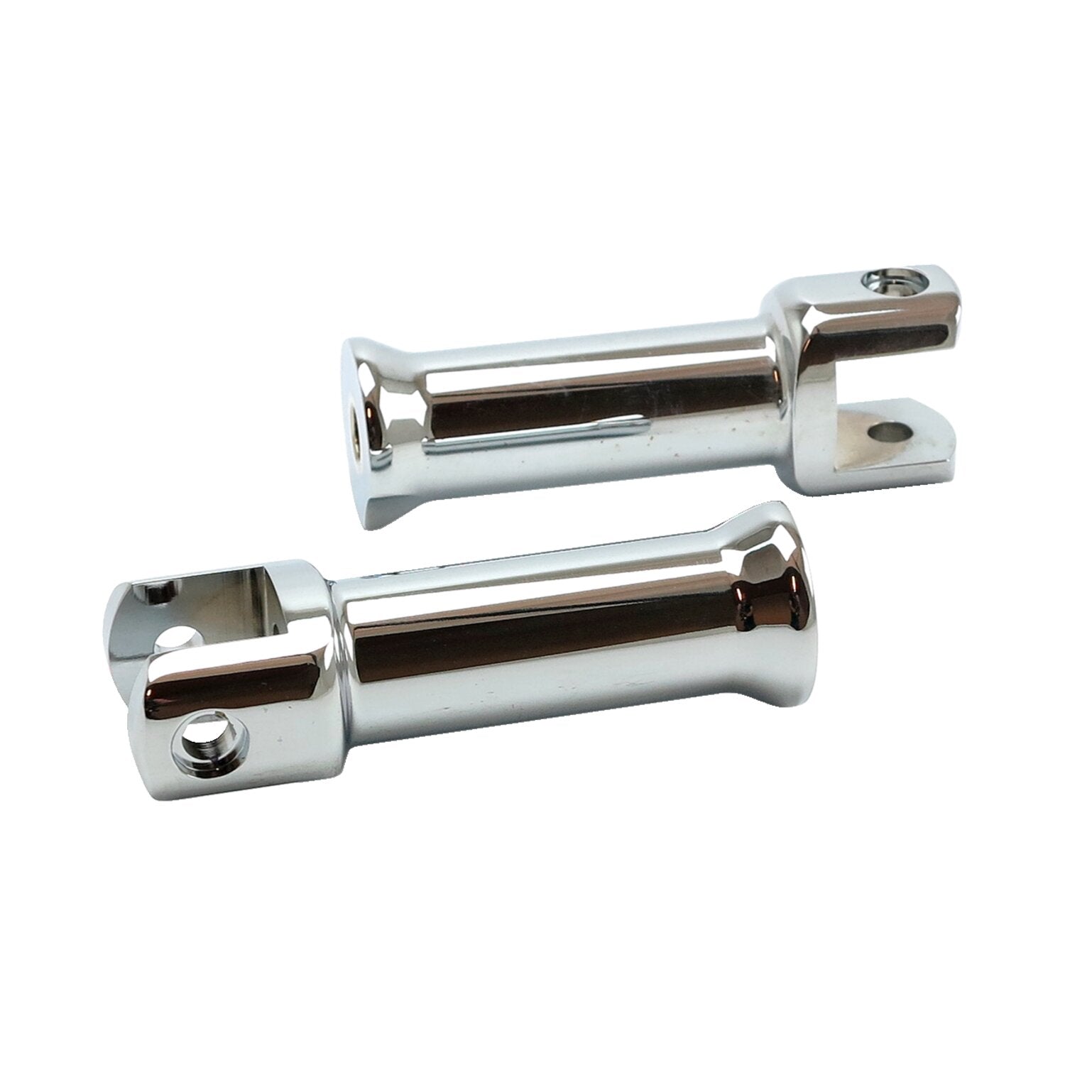 MCS M8 Softail passenger footpeg mounts chrome