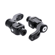 MCS M8 Softail passenger footpeg mount kit 360° adj - Black