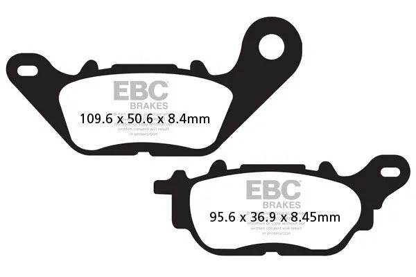 Ebc Fa Series Organiska Bromsbelägg - Fram & Bak