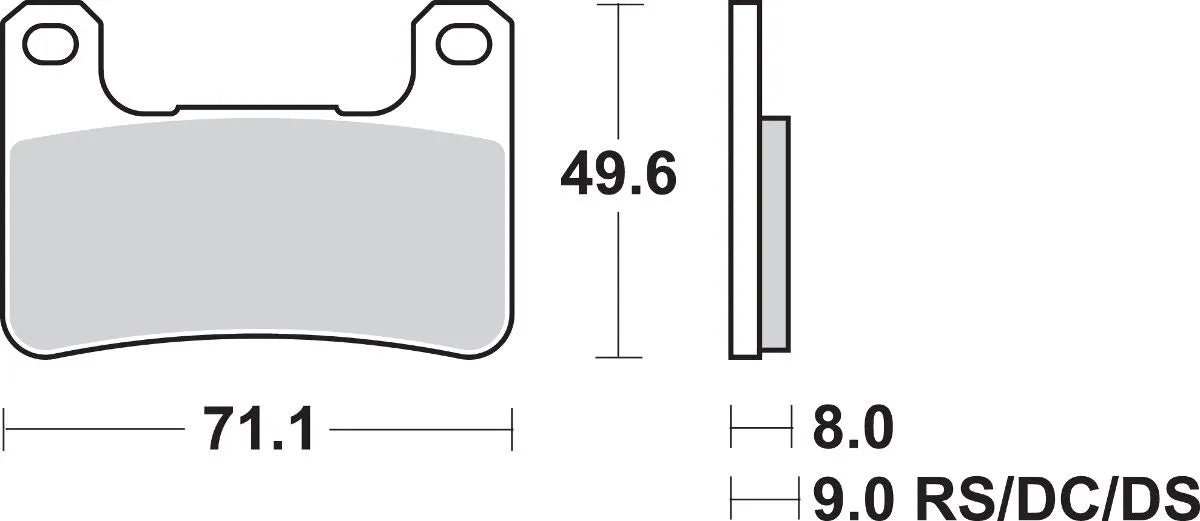 Sbs Hs Street Excel Sintered Främre Bromsbelägg - Fram