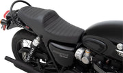 Z1r Predator Iii Seat - Black Vinyl Motorcycle 2-up Seat - For TRIUMPH