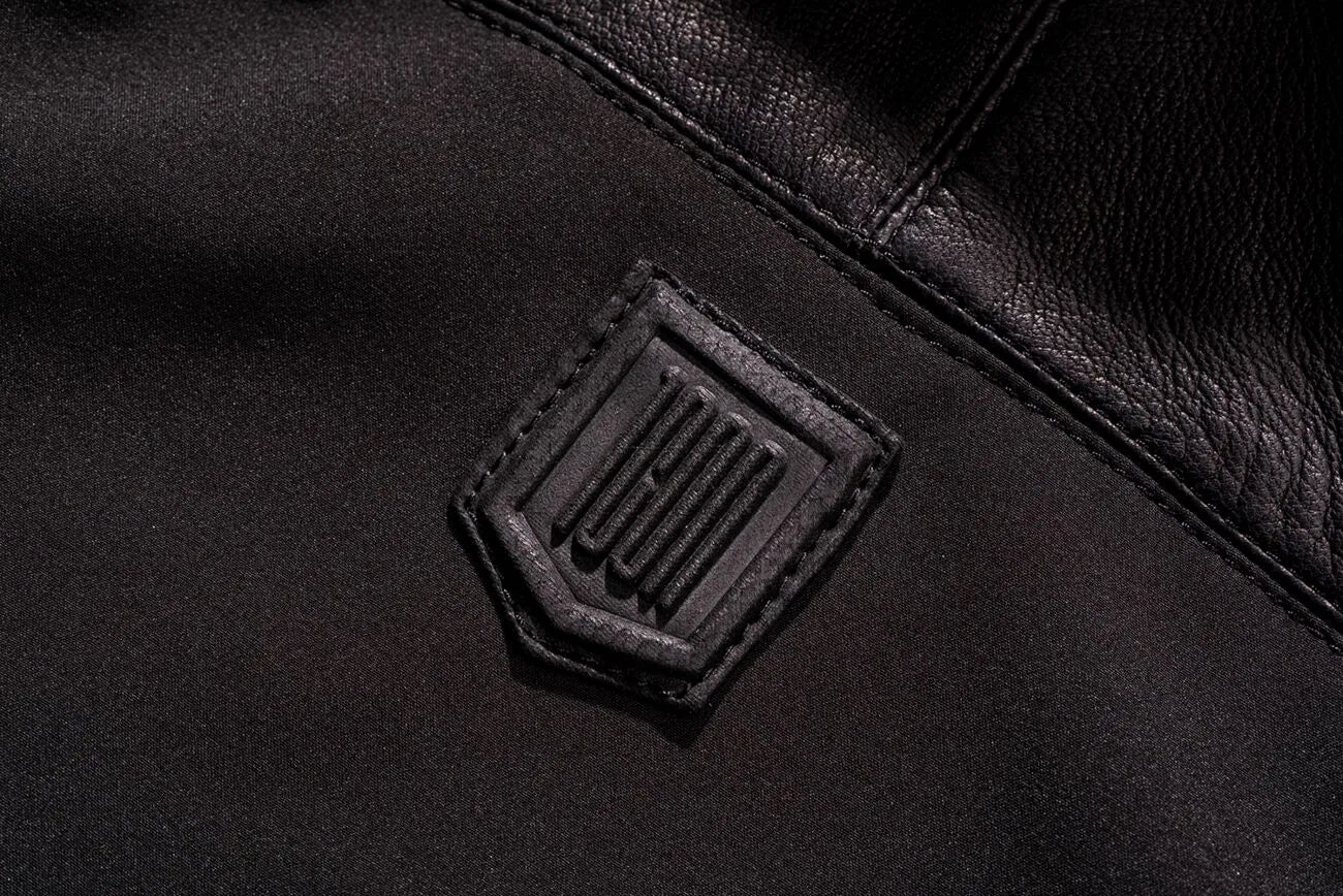 Icon Basehawk2™ Leather Motorcycle Jacket For Men - Black