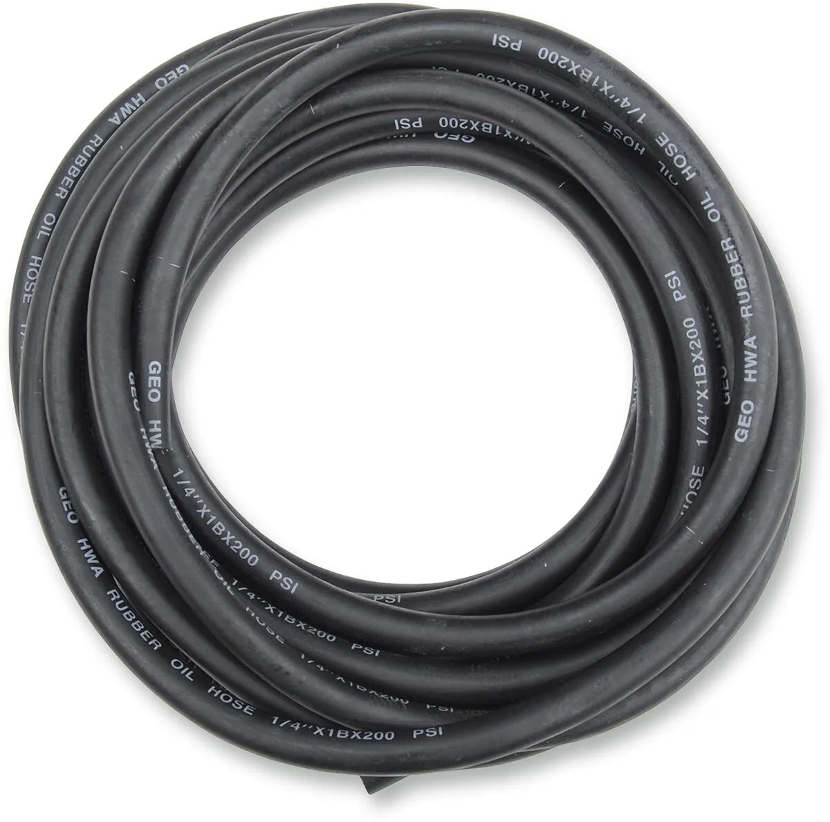Emgo Universal Black Rubber Fuel/oil Line - 25' Roll
