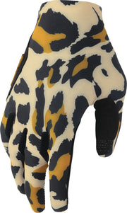 Thor Women's Sportmode Cheetah Gloves - Black/Orange/Tan