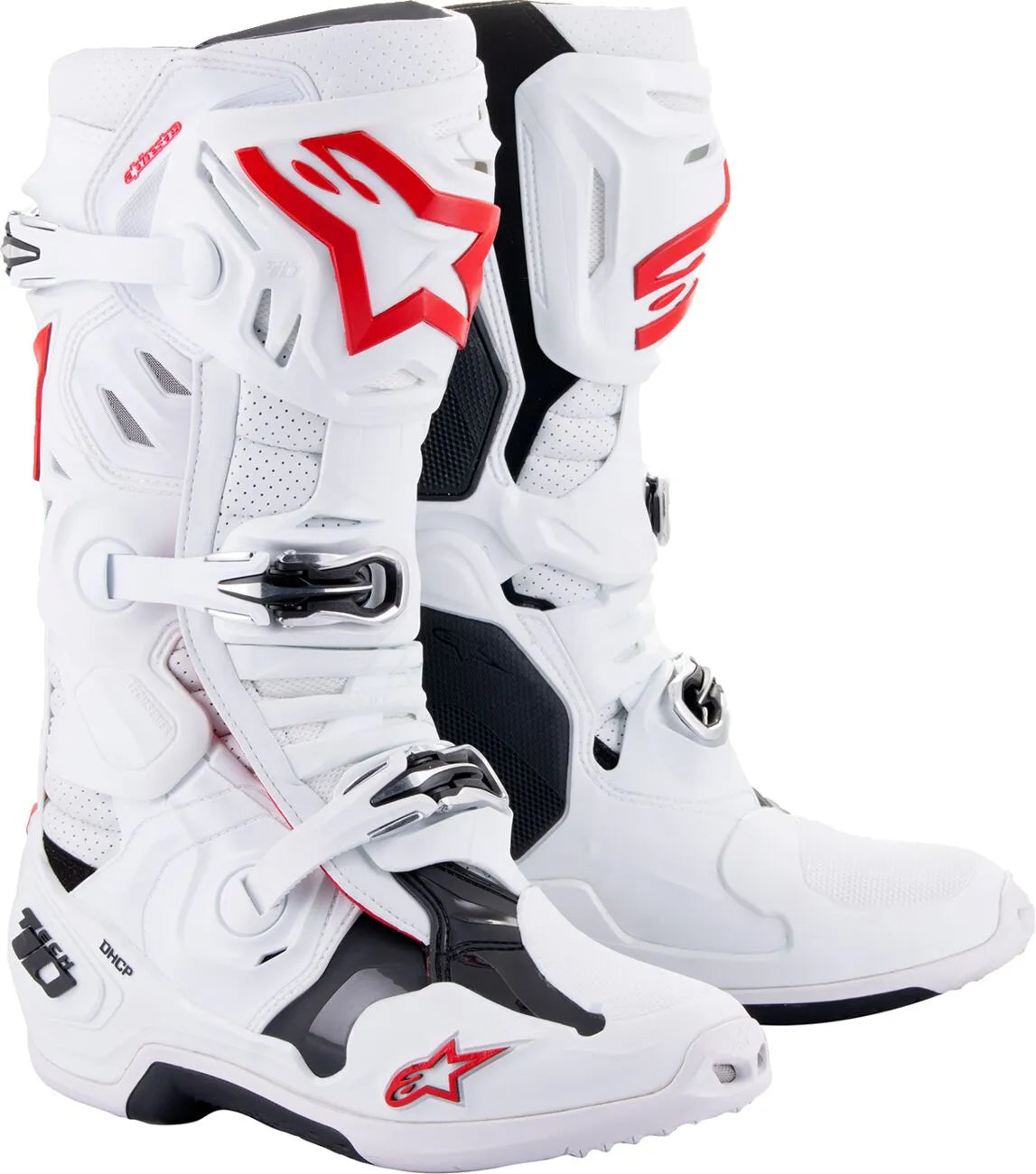 Alpinestars Tech 10 Supervented Boots White Red