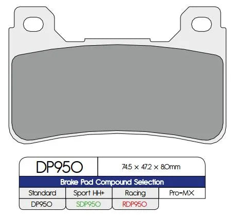 Dp Brakes Standard Sintermetall Belägg - Fram