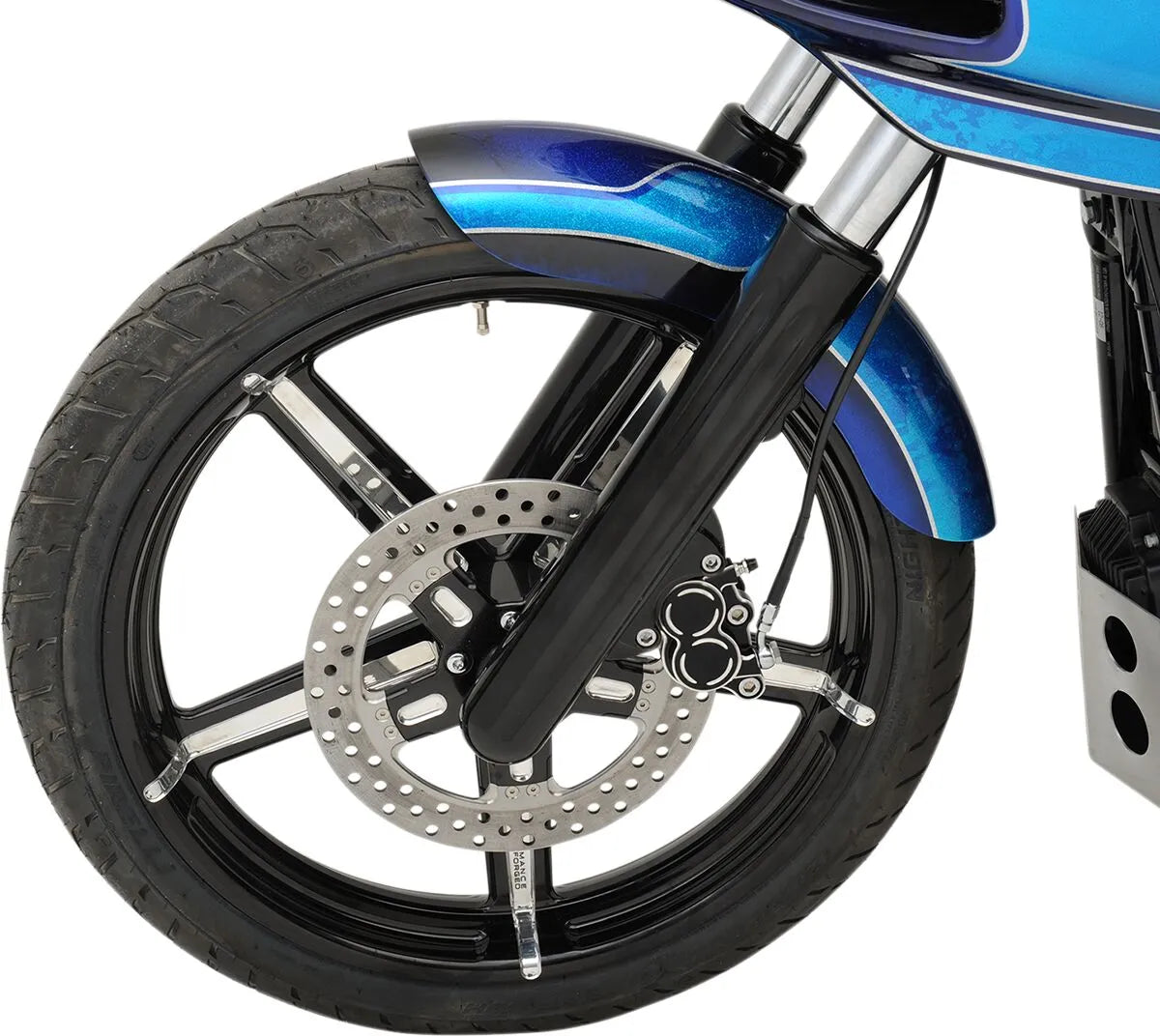 Drag Specialties Front Fender-To-Fork Adapter for FLSTF to