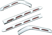 Kuryakyn Lighted Saddlebag Molding - Chrome/red Led