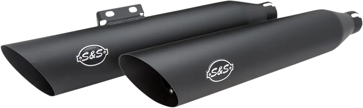 S&S Cycle Slash-cut Slip-on Avgasrör I Guardian Black