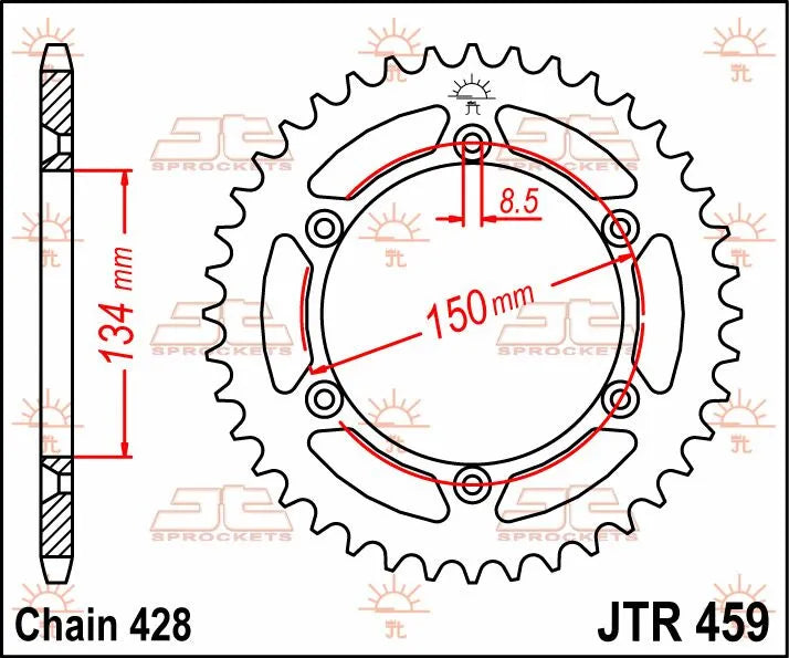 Jt Sprockets Steel Rear Sprocket 52t