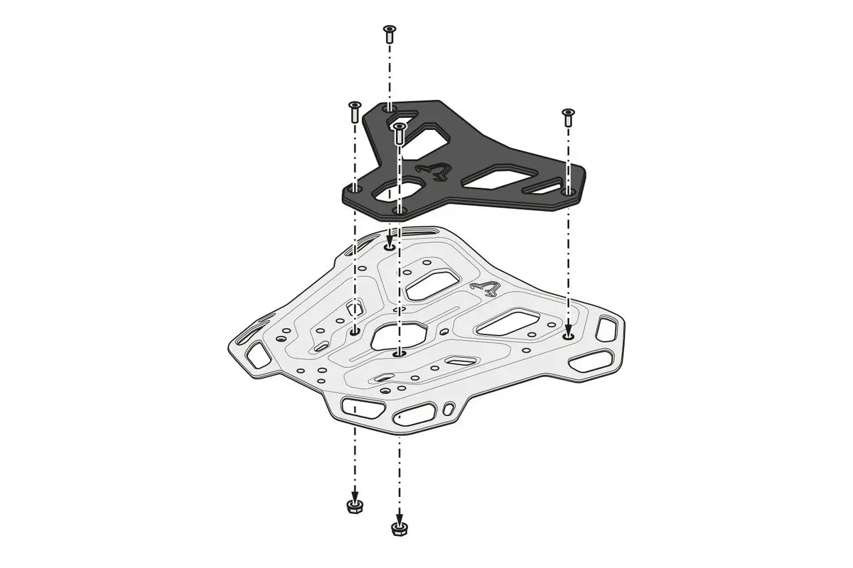 Sw-Motech Adventure Rack Black 4mm Aluminum