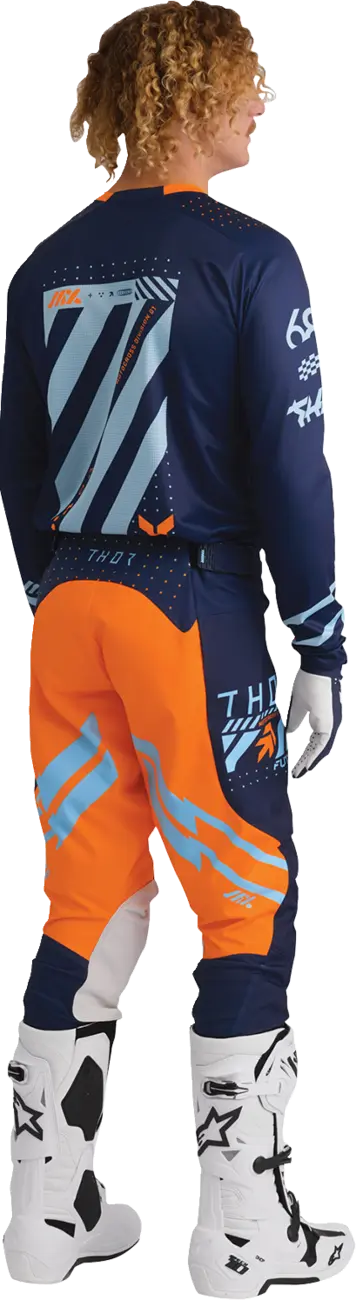 Thor Launchmode Futura Pants - Light Blue/Gray/Orange/Navy