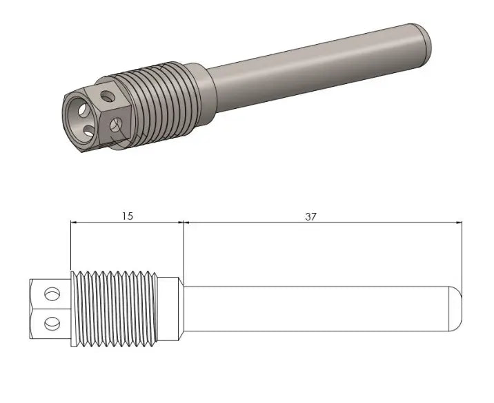 Moto-Master Drilled Brake Pad Pin for Kawasaki Suzuki Yamaha