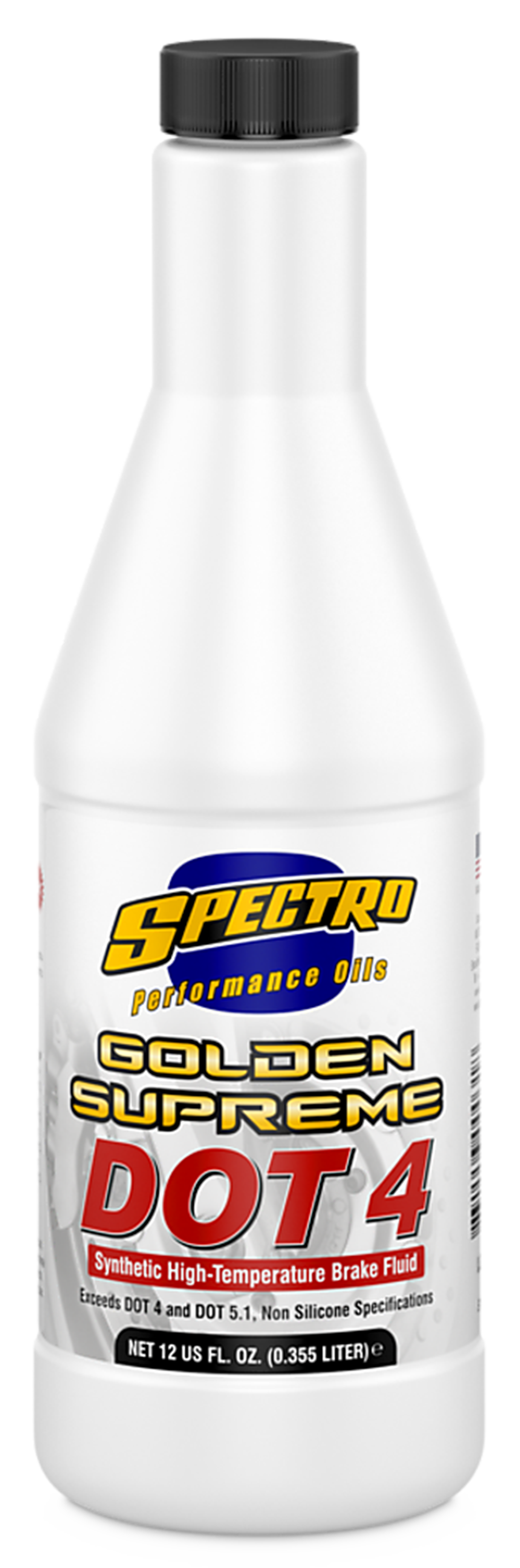 Spectro Oils of America Golden Spectro Supreme DOT 4 Brake Fluid
