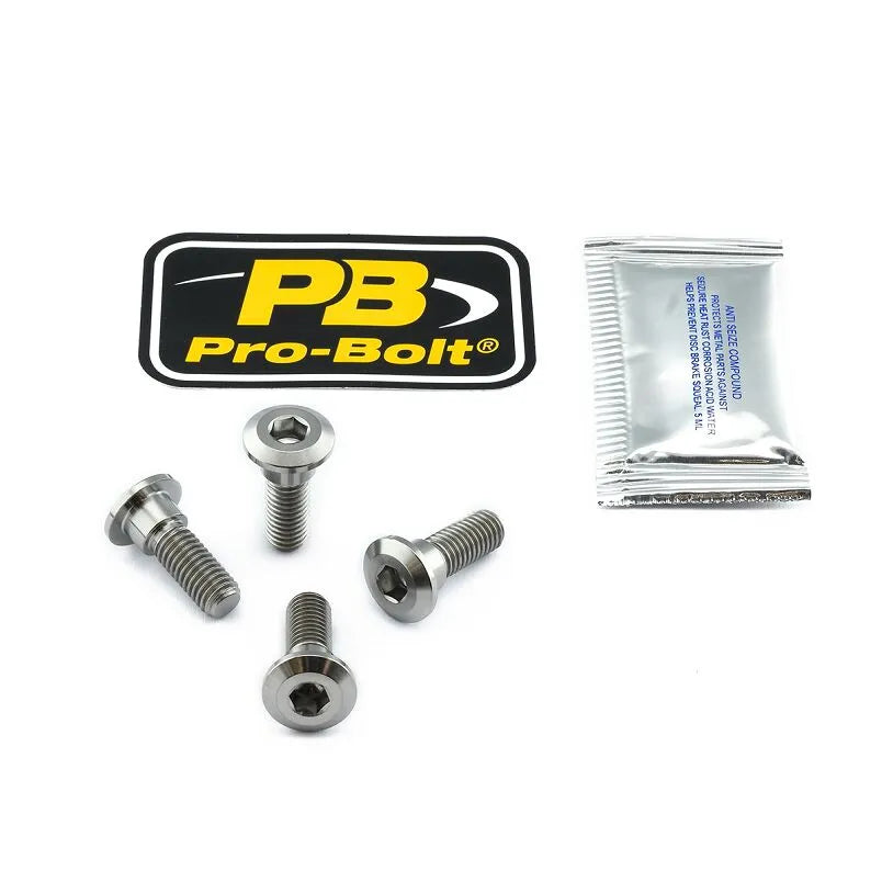 Pro Bolt Titanium Broms Rotor Monteringsbult Kit