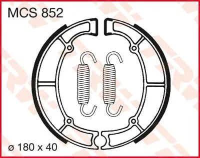 Trw Bromsskor - Organisk Bas - 180 Mm Diameter - Bak