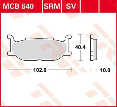 Trw Srm Series Sintered Scooter Brake Pads (Pair) - Front
