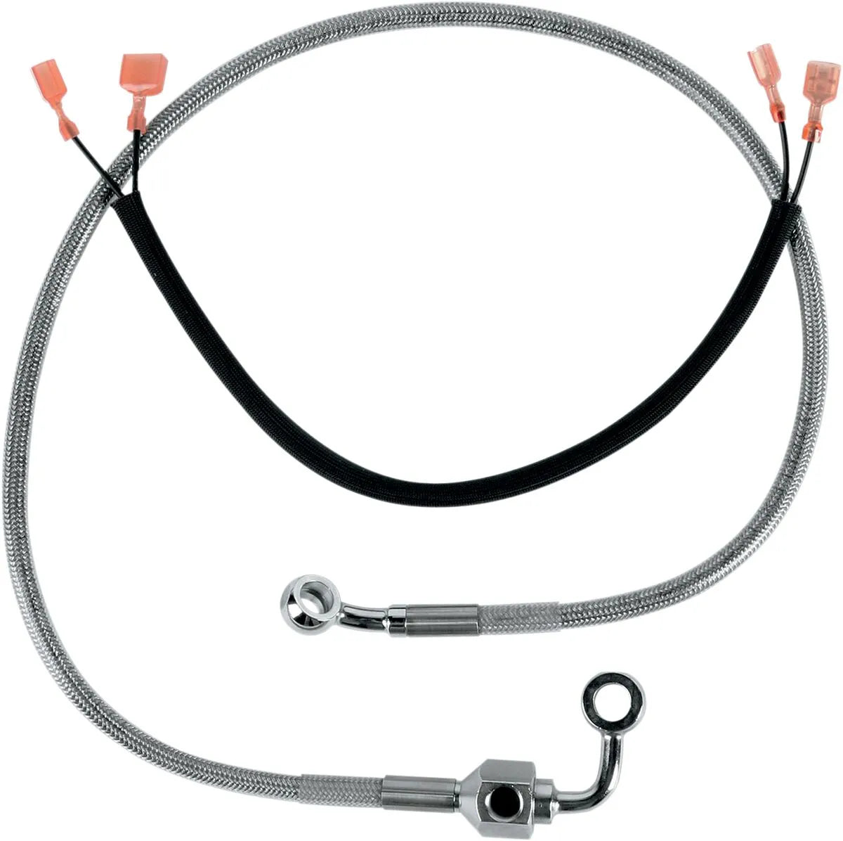 Drag Specialties Rostfri Stål Bakre Bromsslang Kit