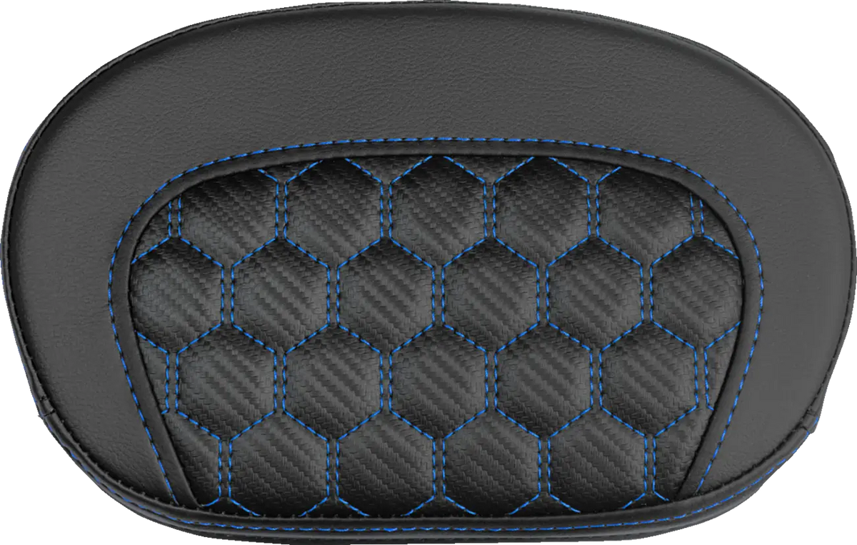 Saddlemen Mini Contour Sissy Bar Pad Blue Stitch