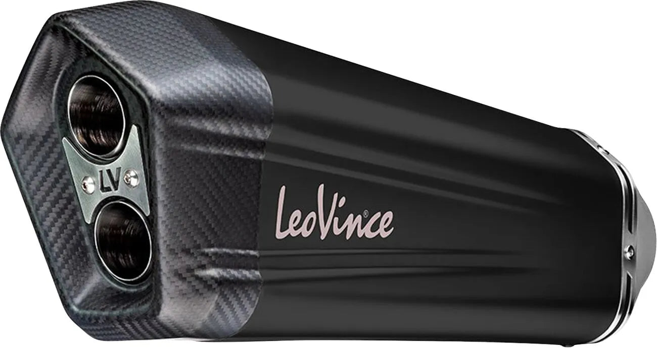 Leovince LV-12 Black Edition Slip-On Avgasrör - ECE Besiktningsgodkänd