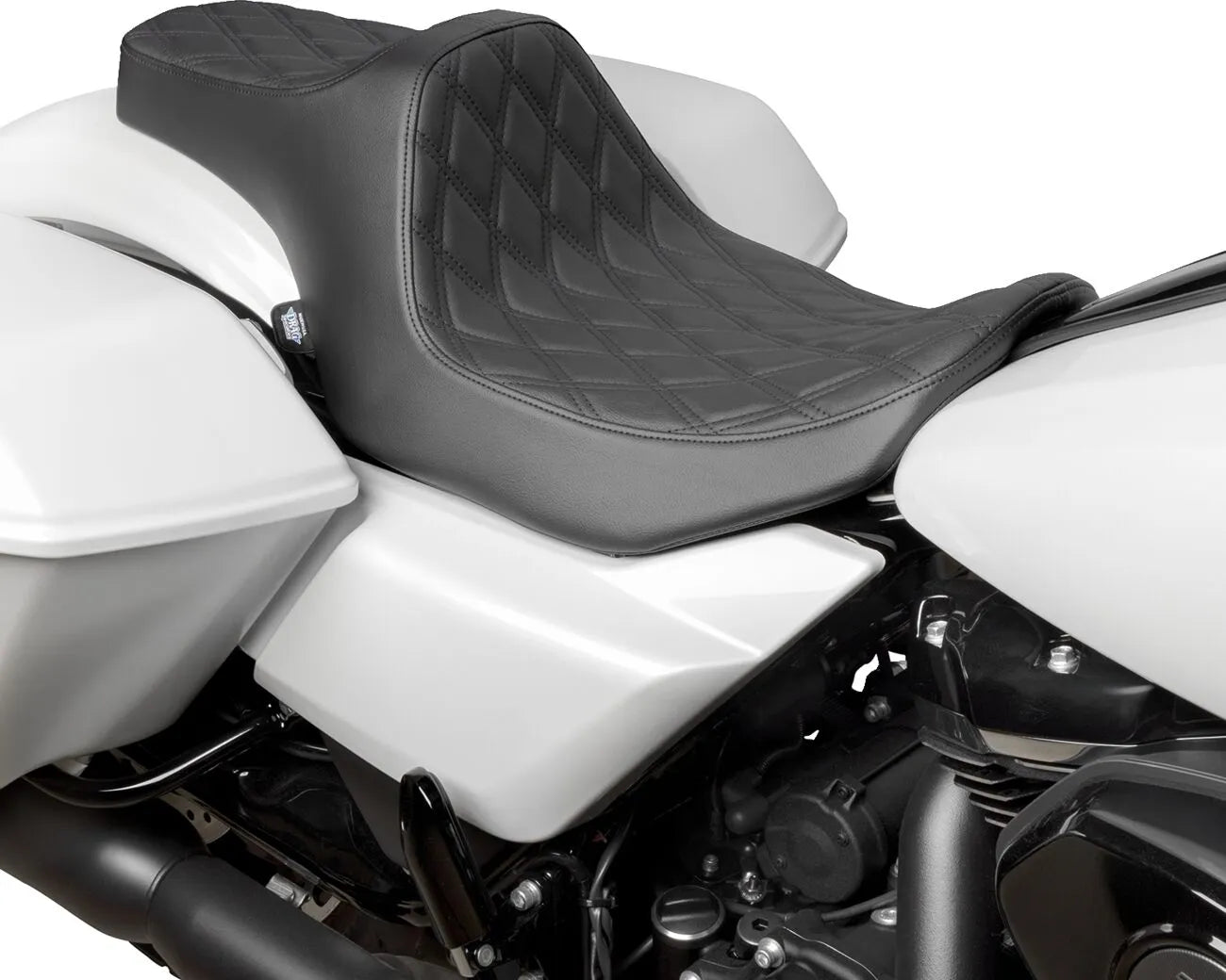Drag Specialties Predator Iii Seat - Black - For Harley Davidson